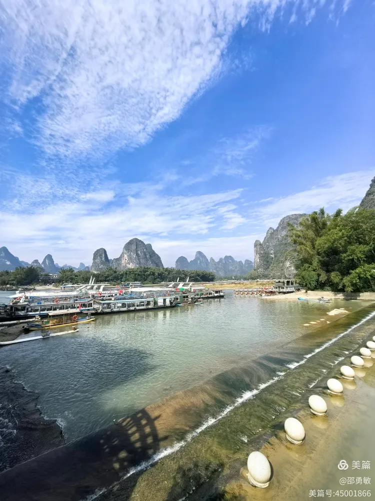 桂林阳朔兴坪漓江码头